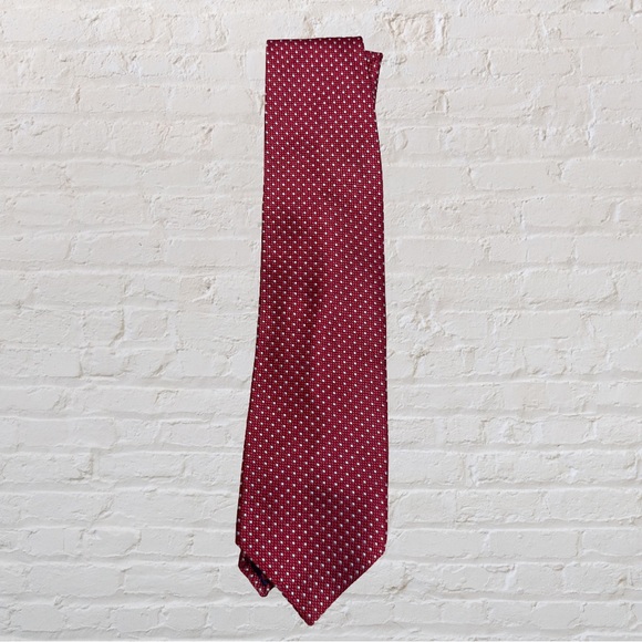 Giorgio Armani Other - Giorgio Armani Burgundy Polka Dot Tie